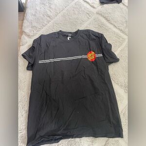 Santa Cruz Skateboards Black Short Sleeve Tee